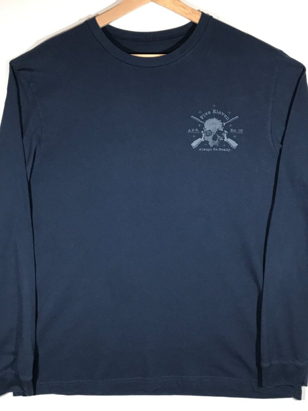 5.11 Men's XL Blue Long Sleeve T-Shirt Five Eleven A.B.R. Always Be Ready